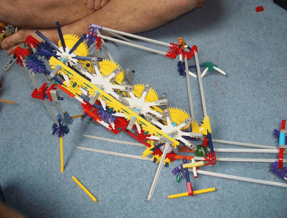 A climb machine for little balls.